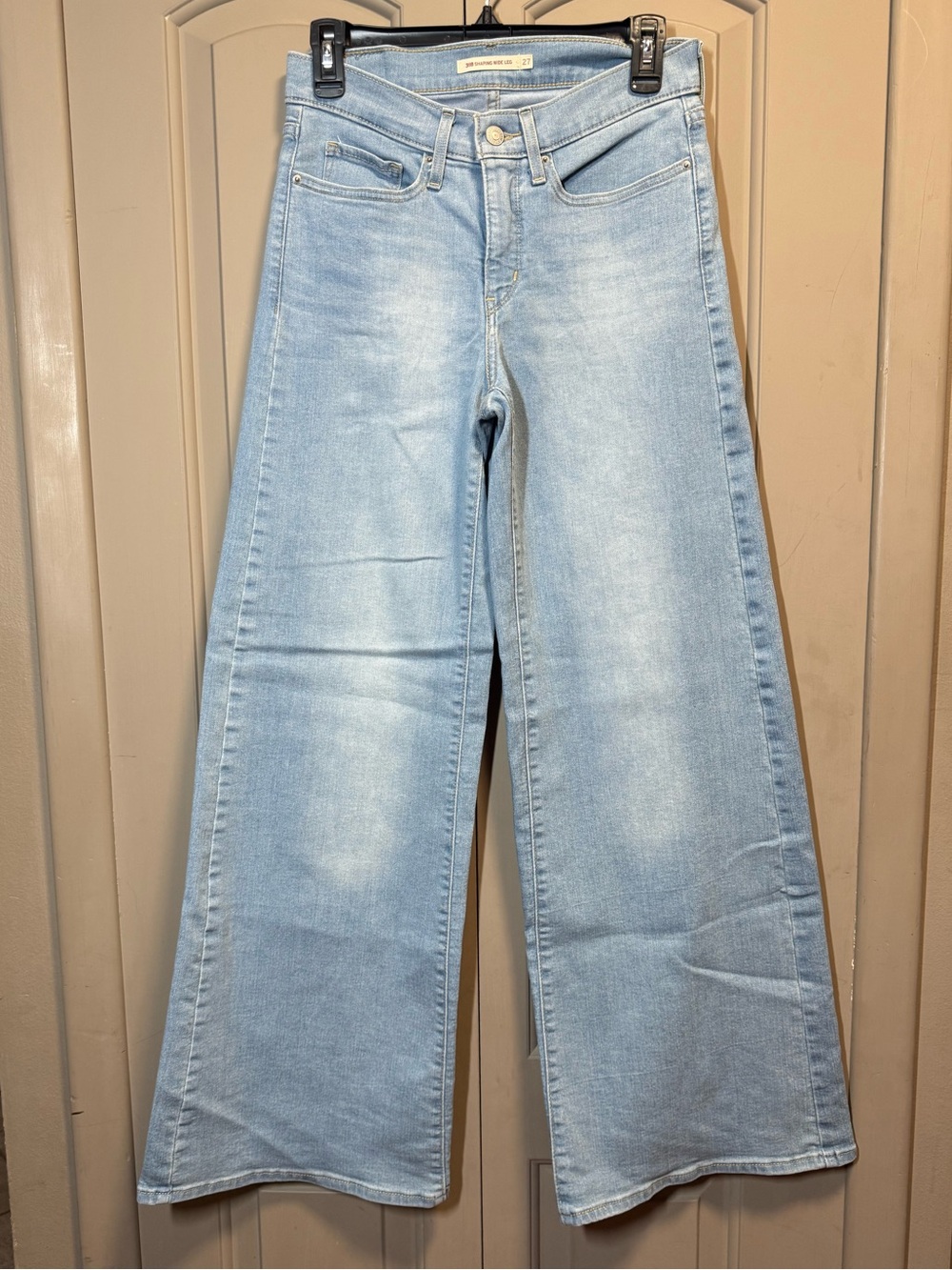 Levi's Light Blue Wide-Leg Jeans